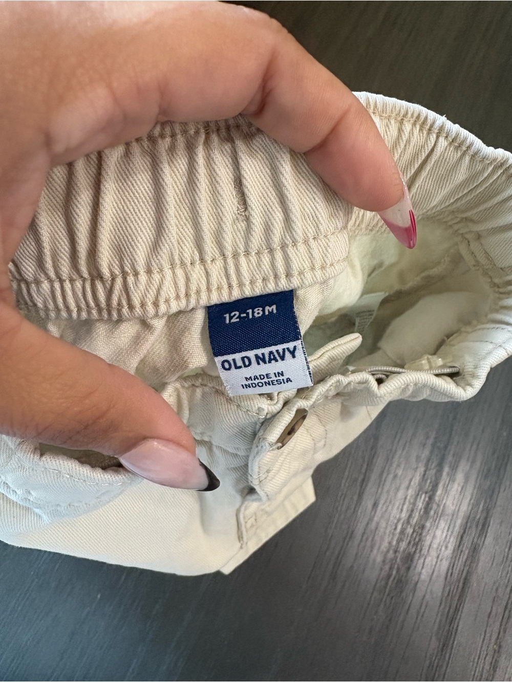 Old Navy Cream Elastic-Waist Kids' Pants